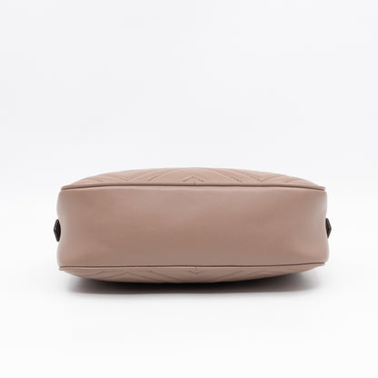 GG Marmont Small Camera Bag Beige Leather