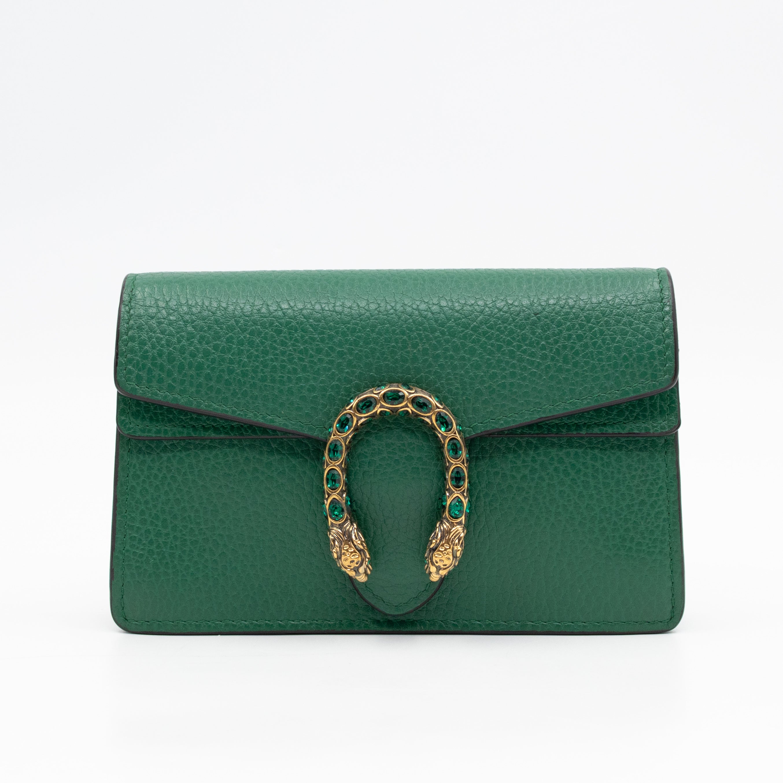 Dionysus Super Mini Green Leather