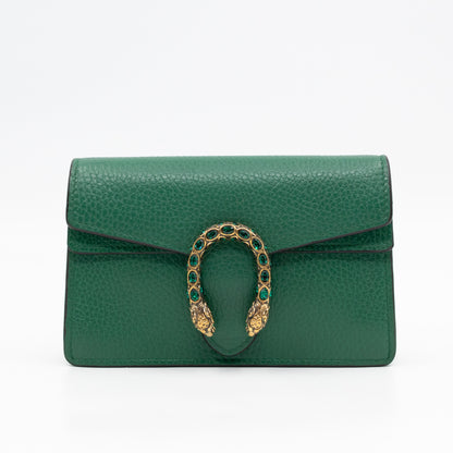 Dionysus Super Mini Green Leather