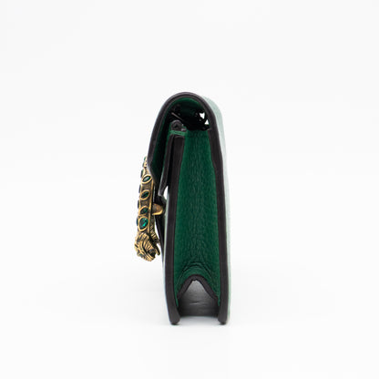 Dionysus Super Mini Green Leather