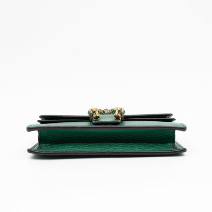 Dionysus Super Mini Green Leather
