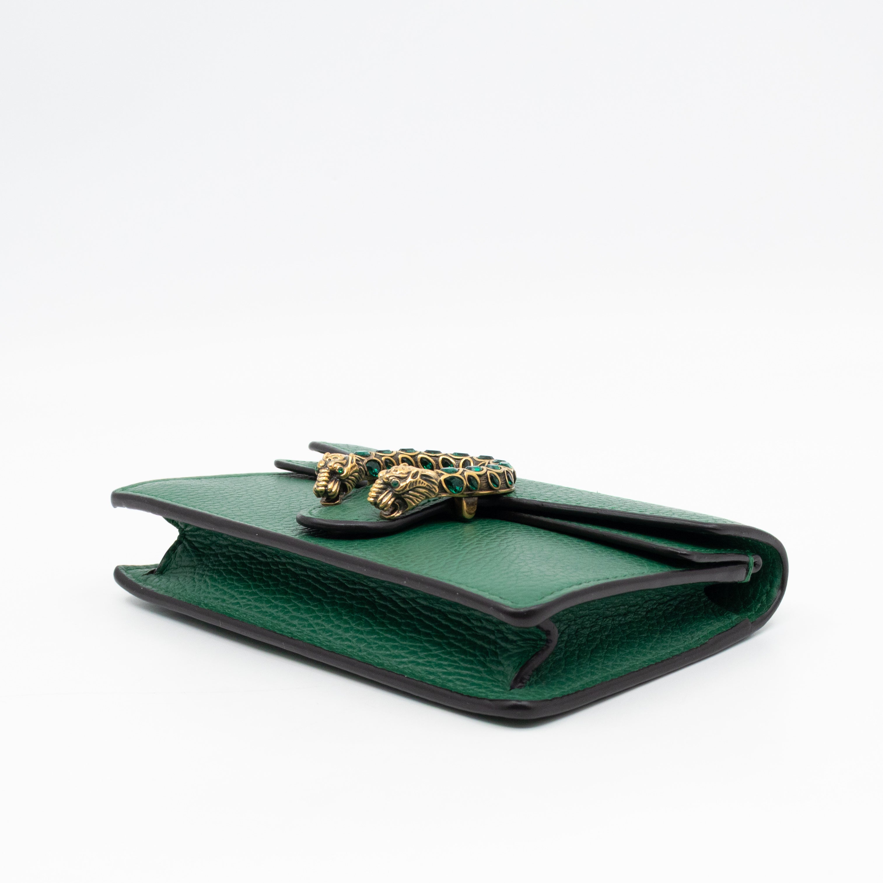 Dionysus Super Mini Green Leather