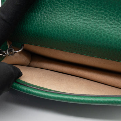 Dionysus Super Mini Green Leather