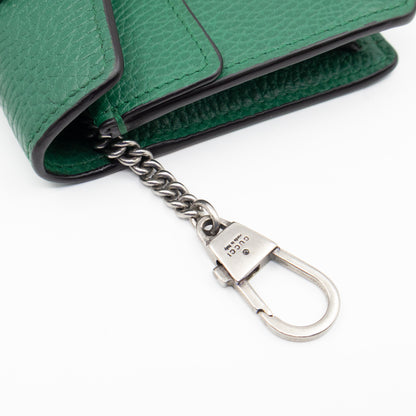 Dionysus Super Mini Green Leather
