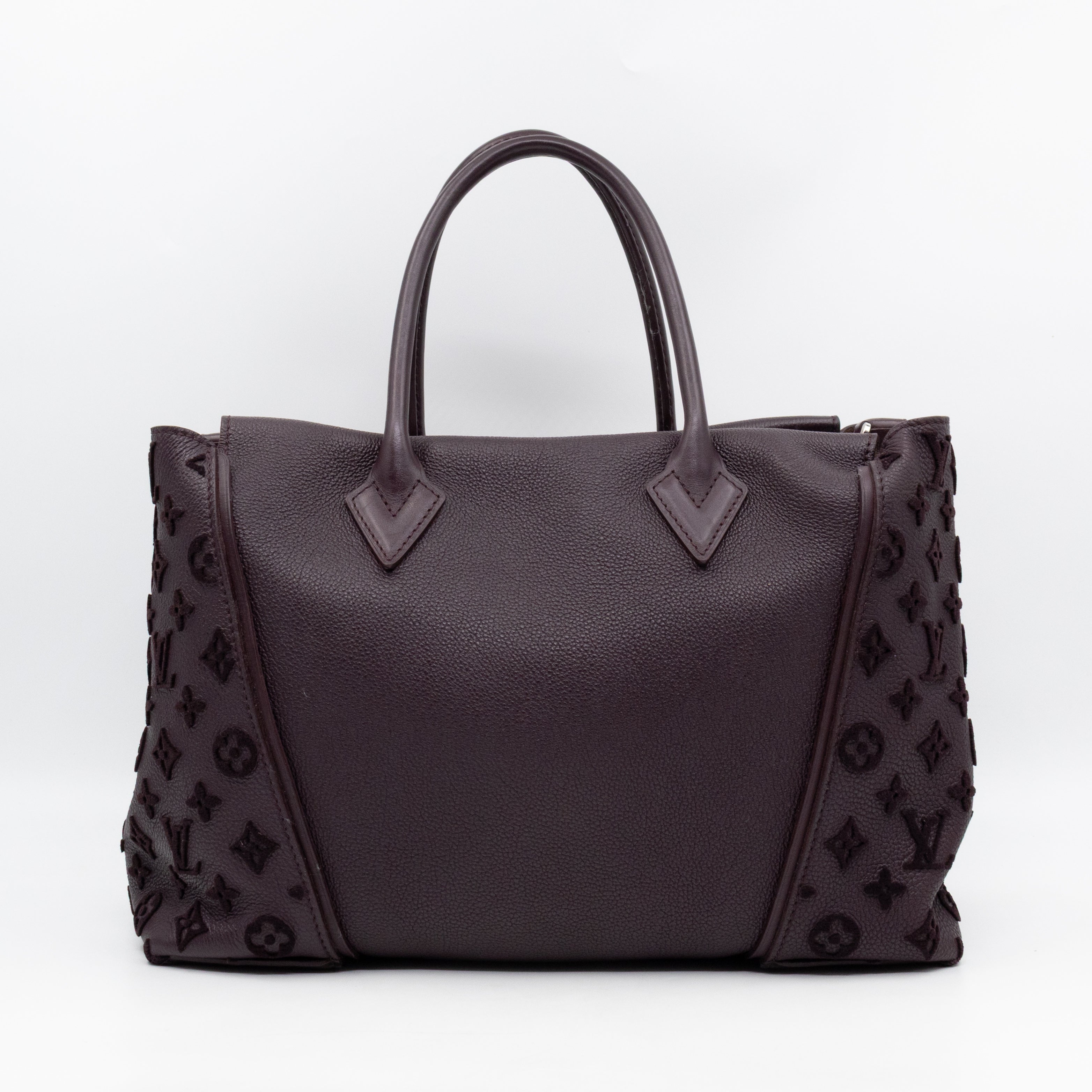 W Tote Bag Quetsche Veau Cachemire Leather