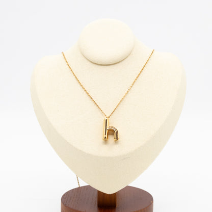 LV & Me Necklace "h" Pendant Gold