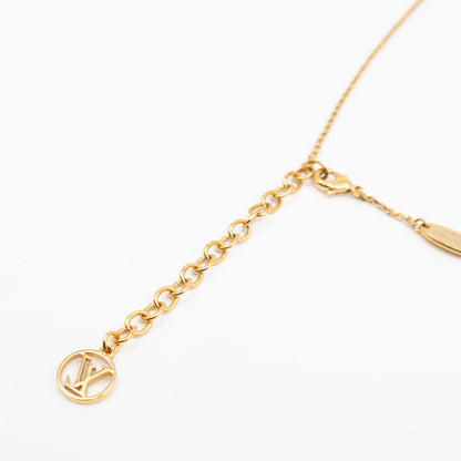 LV & Me Necklace "h" Pendant Gold