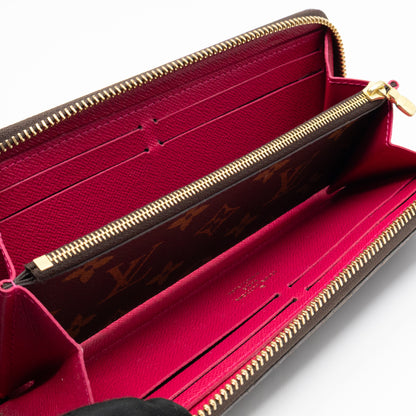 Clemence Wallet Monogram Fuchsia