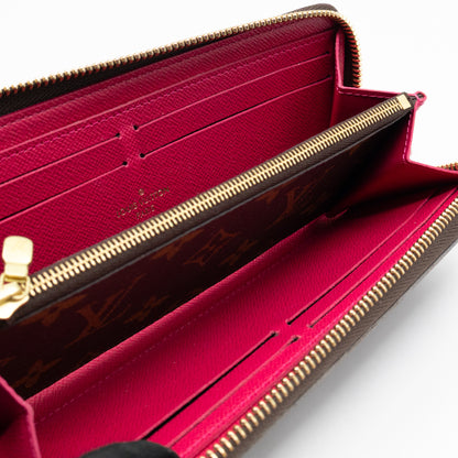 Clemence Wallet Monogram Fuchsia