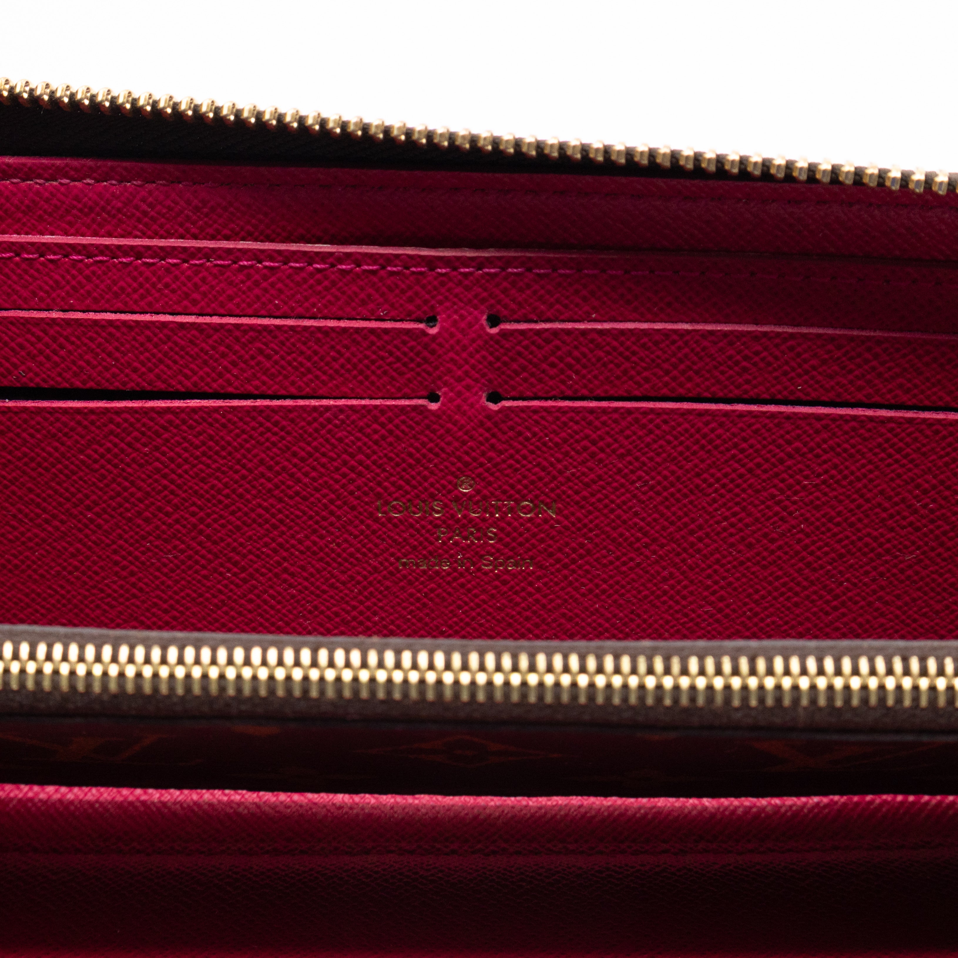 Clemence Wallet Monogram Fuchsia