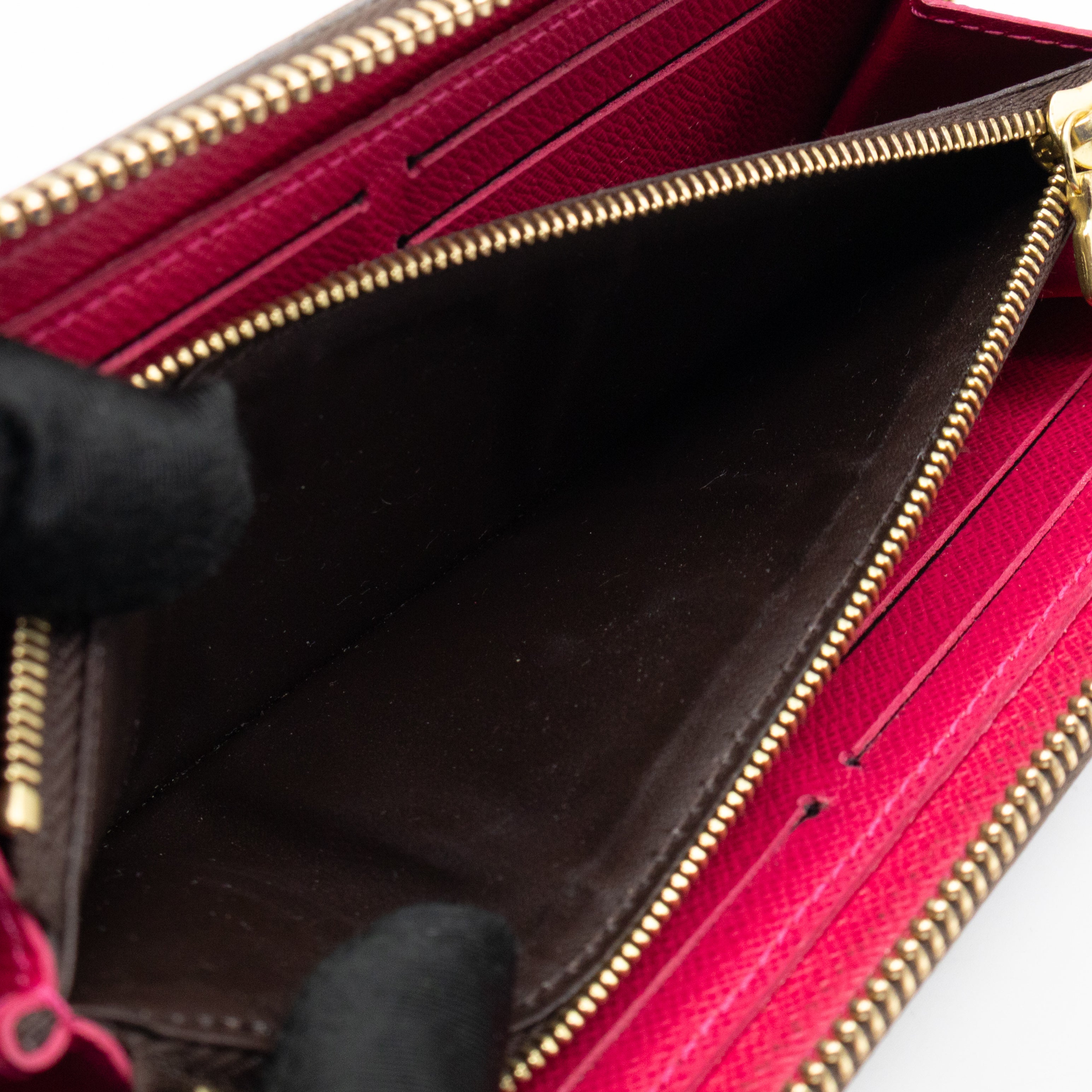 Clemence Wallet Monogram Fuchsia