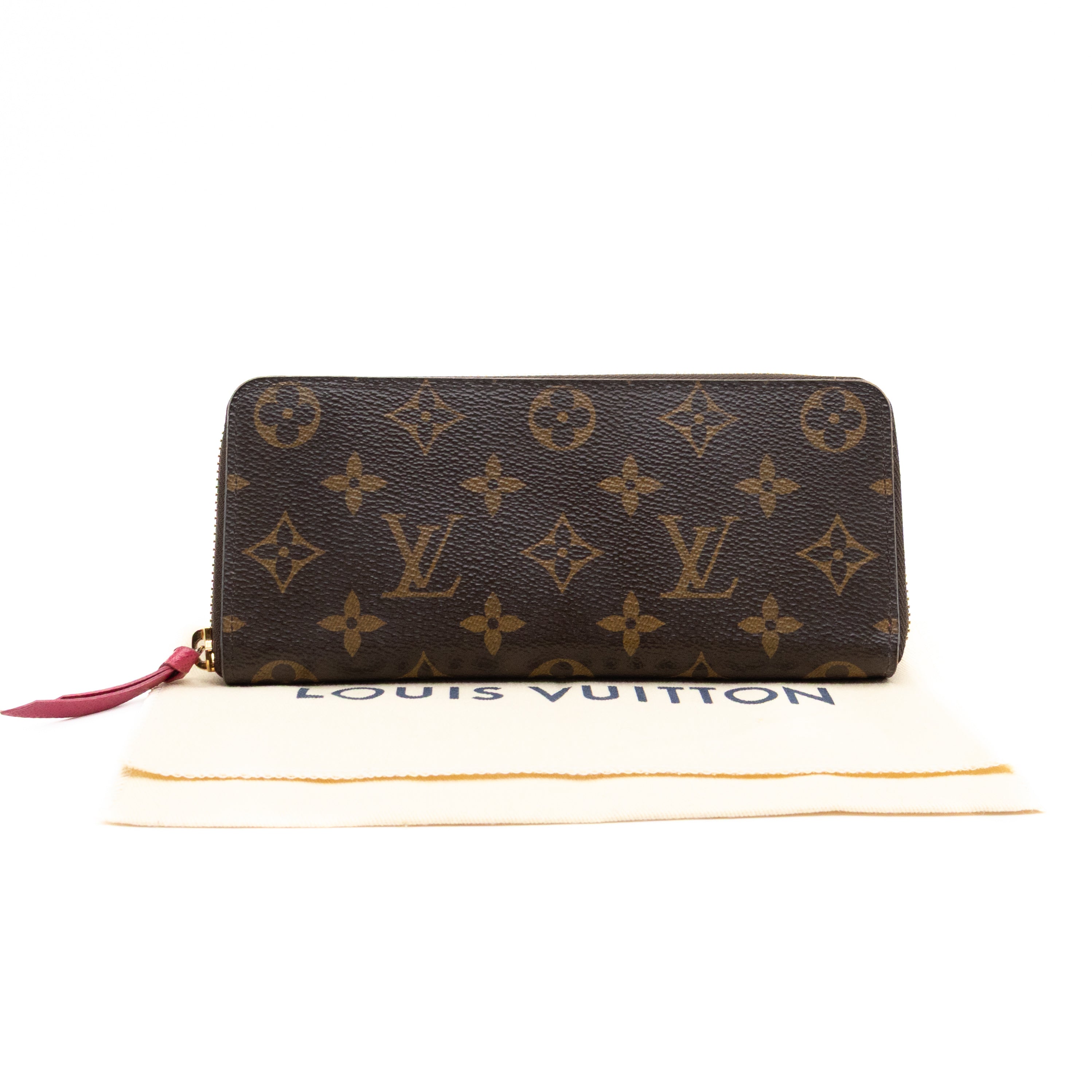 Clemence Wallet Monogram Fuchsia