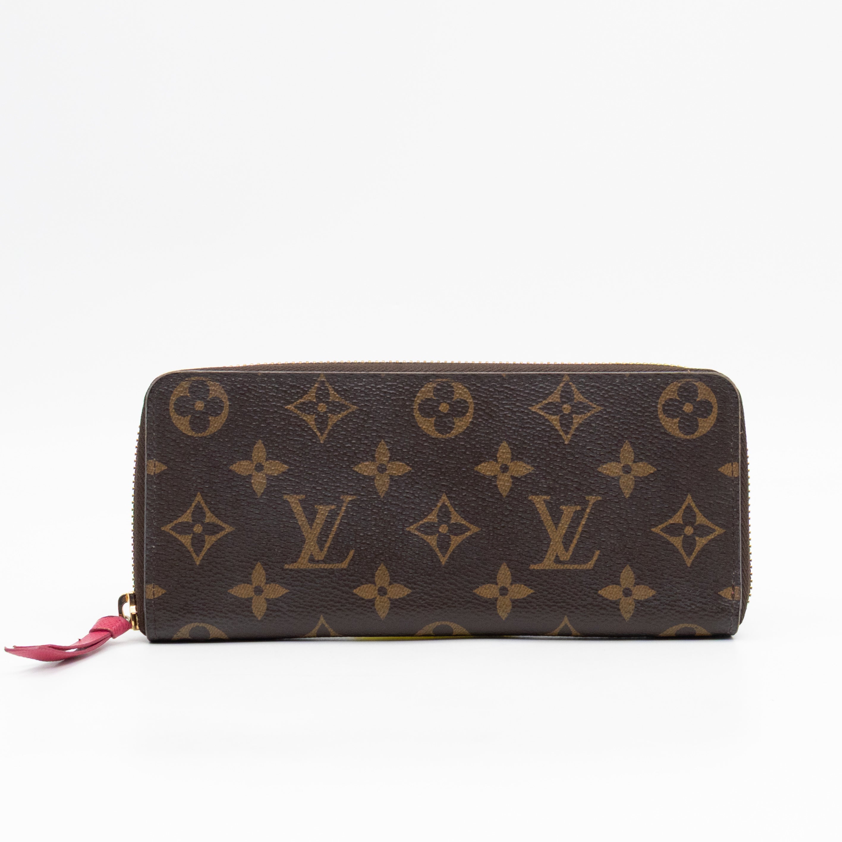 Clemence Wallet Monogram Fuchsia