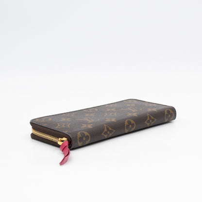 Clemence Wallet Monogram Fuchsia