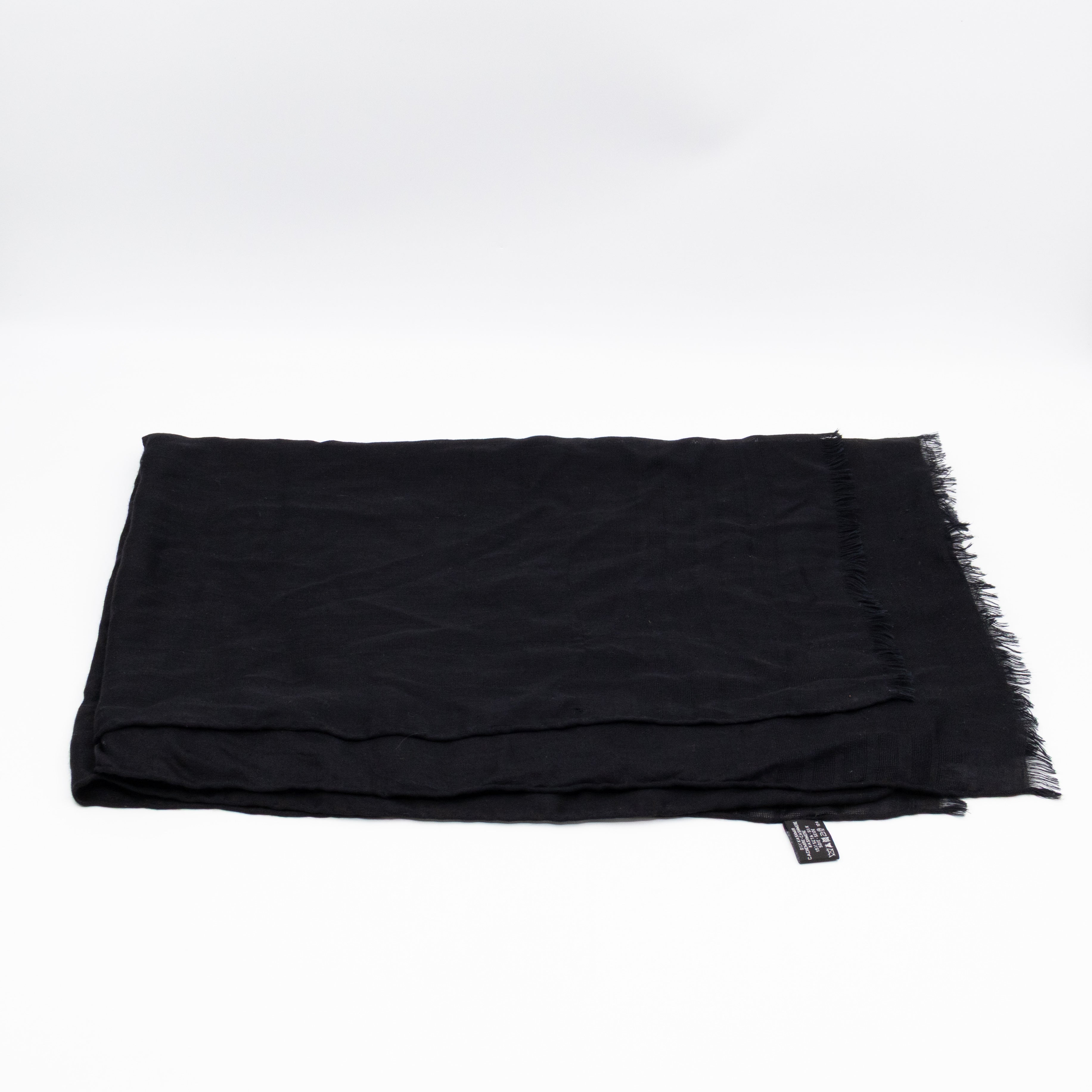 CC Camellia Fringe Cashmere Silk Scarf
