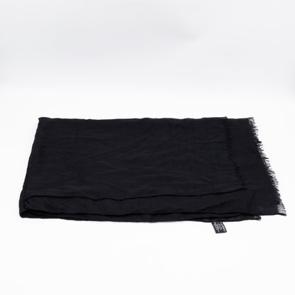 CC Camellia Fringe Cashmere Silk Scarf