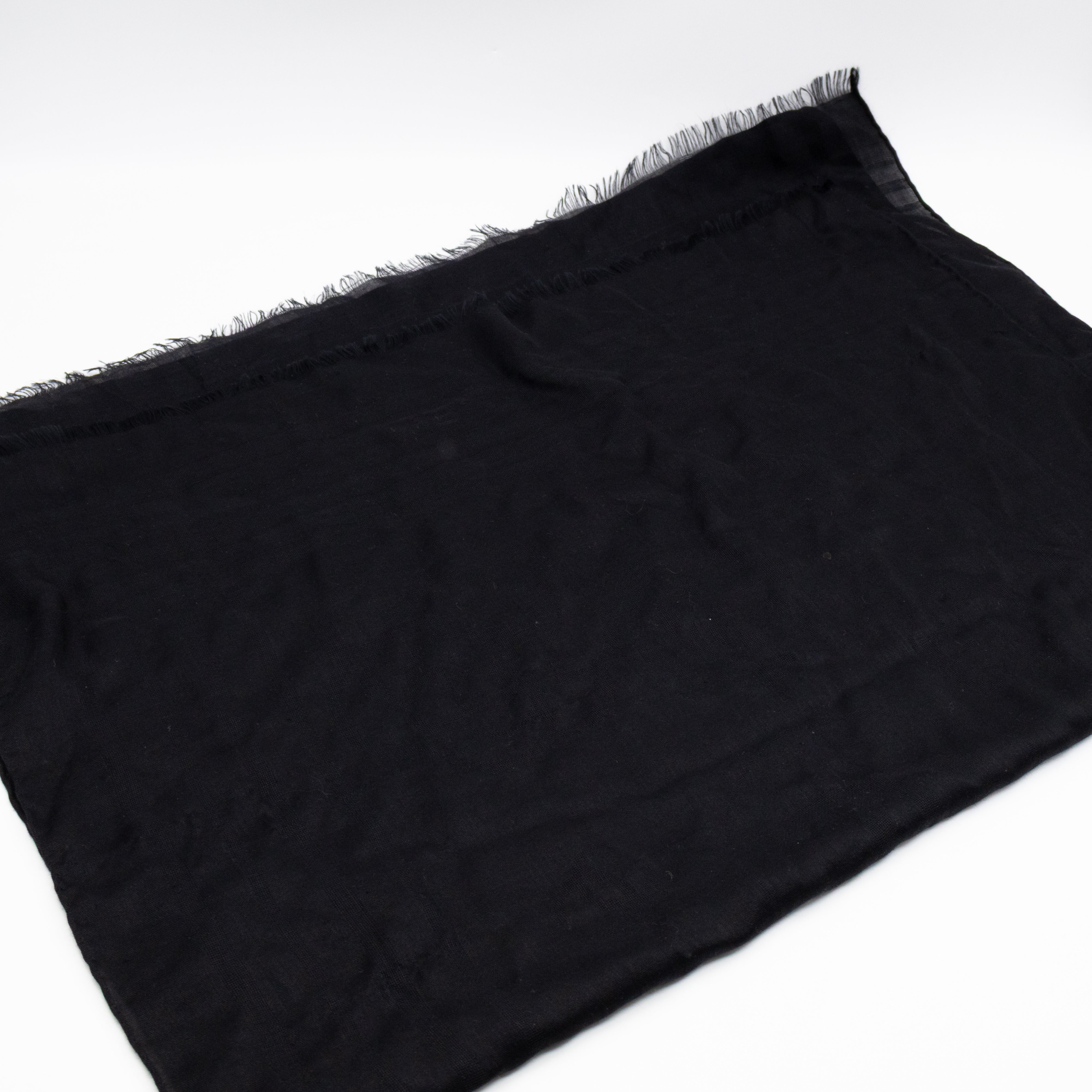 CC Camellia Fringe Cashmere Silk Scarf