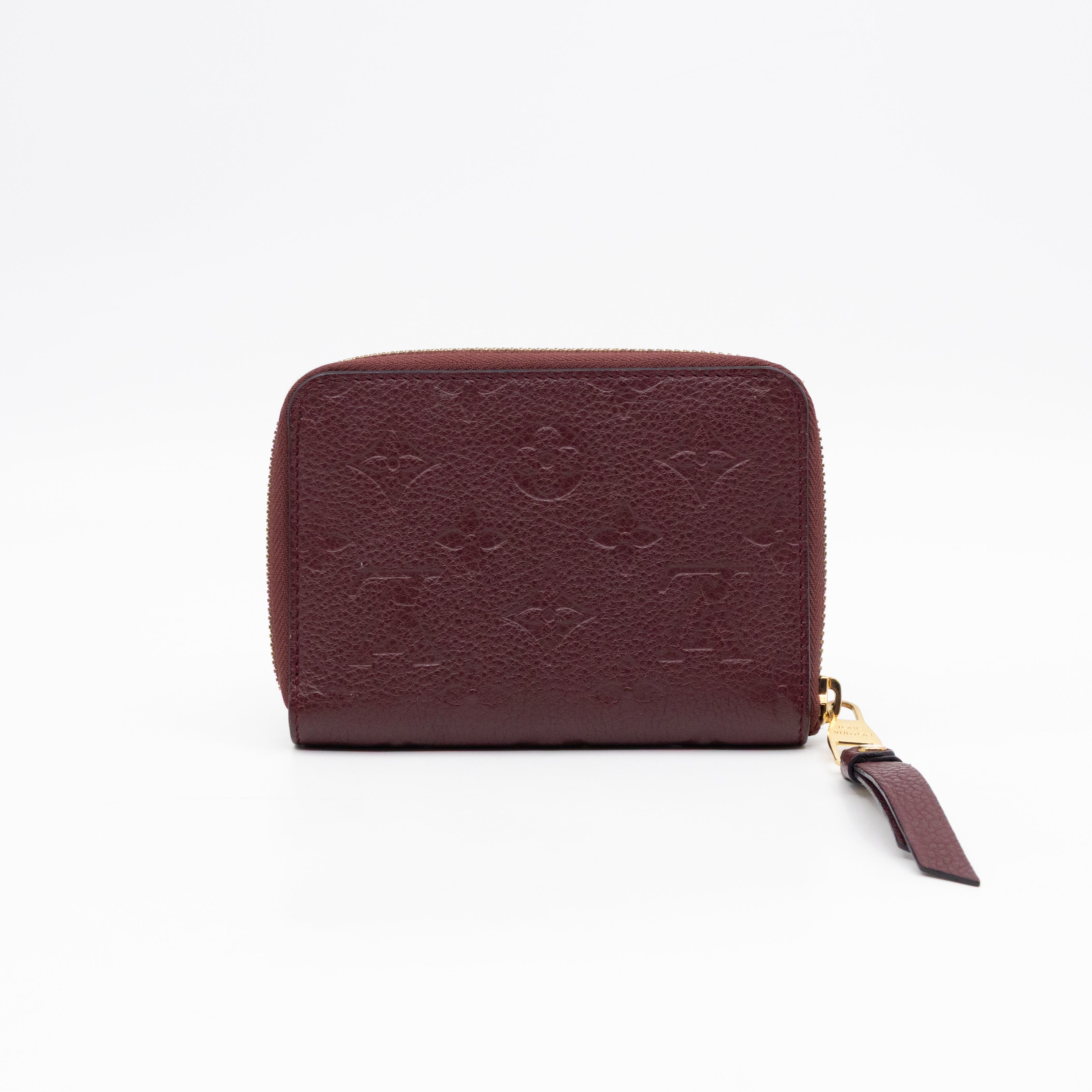 Secret Compact Wallet Burgundy Monogram Empreinte