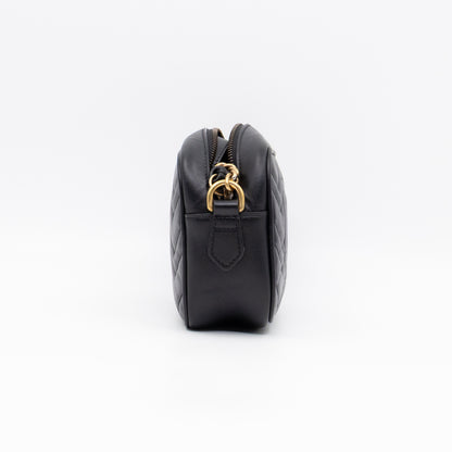 GG Marmont Matelassé Mini Camera Bag Black Leather