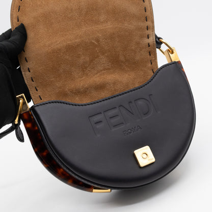 Moonlight Crossbody Bag Black Leather