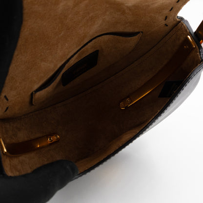 Moonlight Crossbody Bag Black Leather