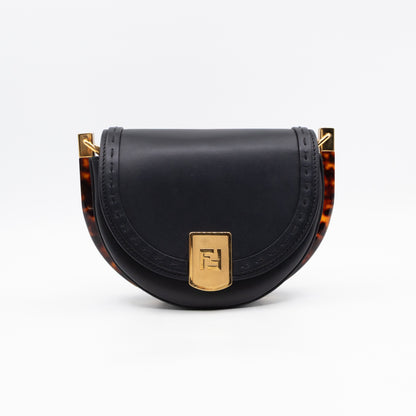 Moonlight Crossbody Bag Black Leather