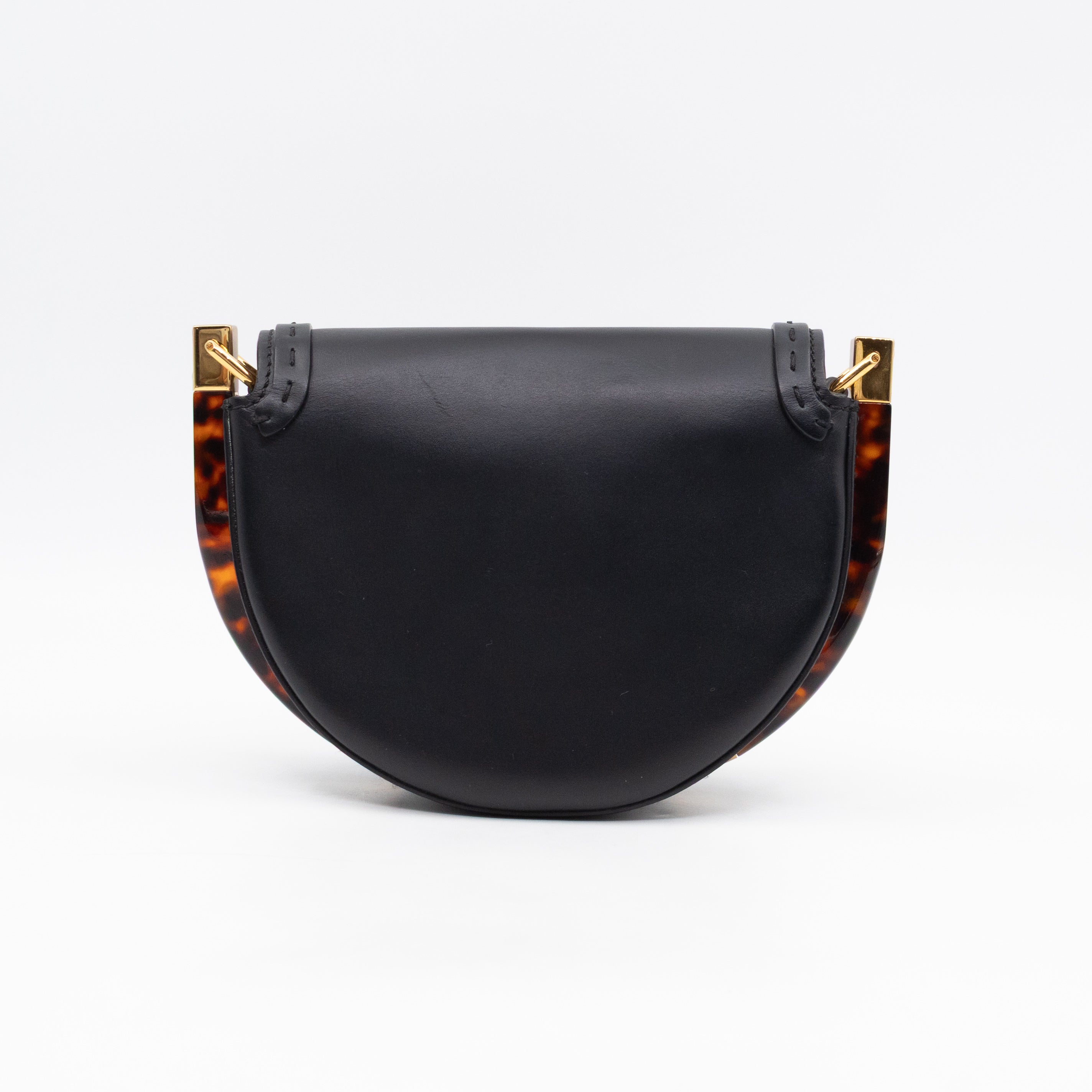 Moonlight Crossbody Bag Black Leather