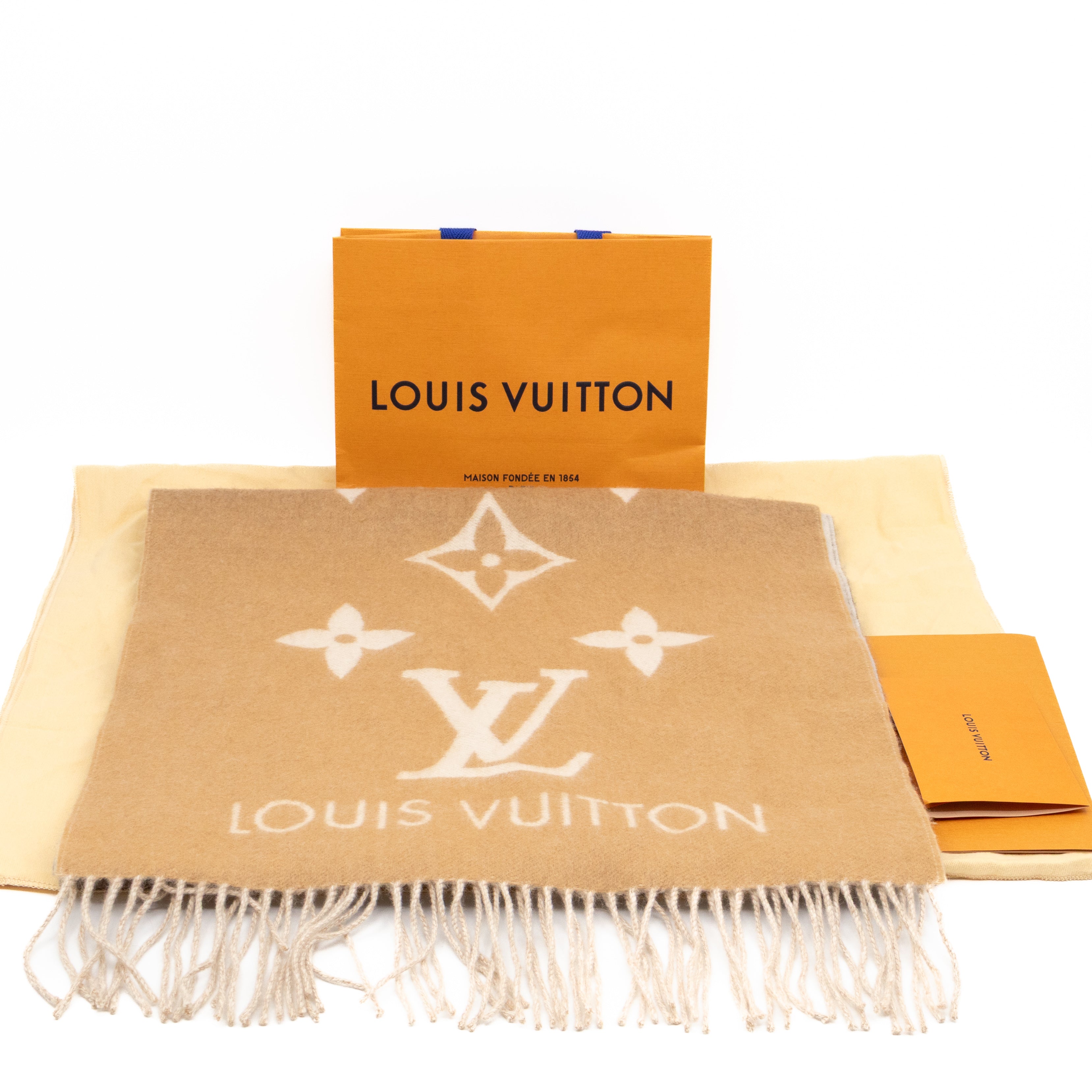 Reykjavik Gradient Cashmere Scarf Beige