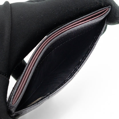 Classic Card Holder Black Caviar Gold