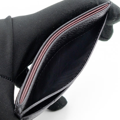 Classic Card Holder Black Caviar Gold