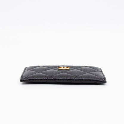 Classic Card Holder Black Caviar Gold