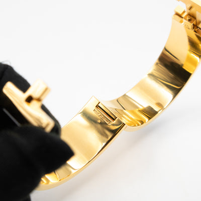 Clic Clac H Bracelet GM Black & Gold
