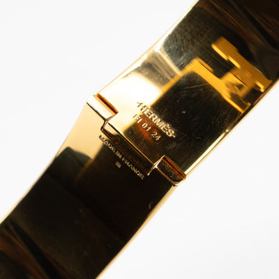 Clic Clac H Bracelet GM Black & Gold