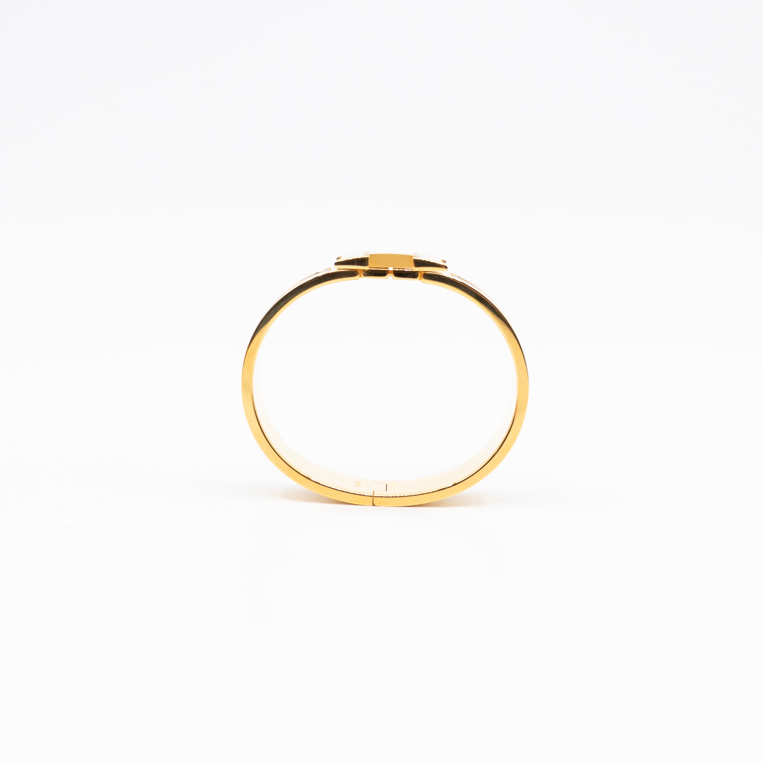 Clic Clac H Bracelet GM Black & Gold
