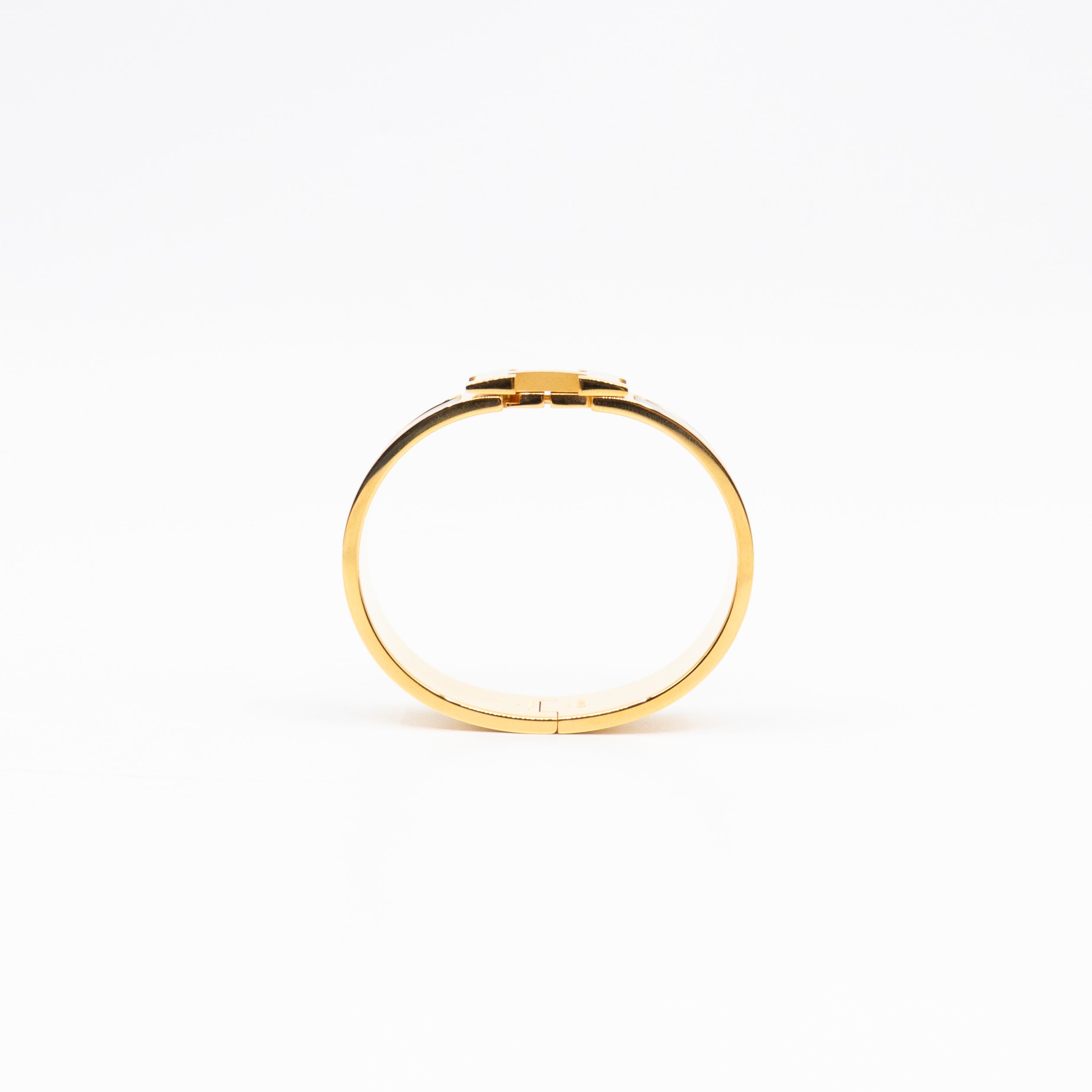 Clic Clac H Bracelet GM Black & Gold