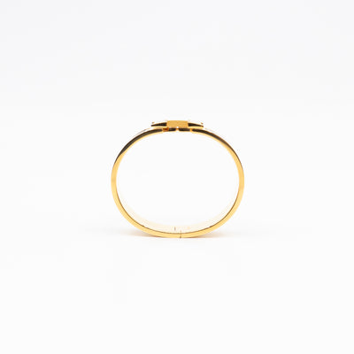 Clic Clac H Bracelet GM Black & Gold