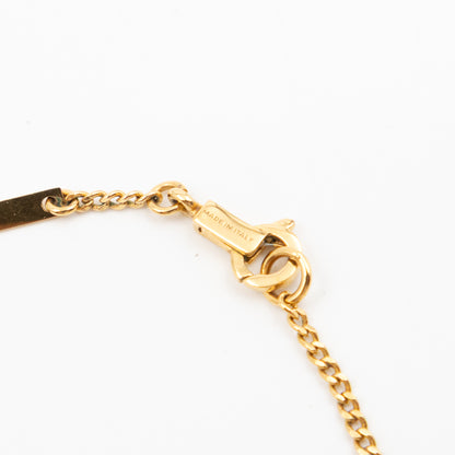 Triomphe Rhinestone Necklace Gold