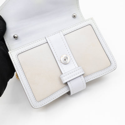 Aby Chain Mini Shoulder Bag Motty Grey Leather