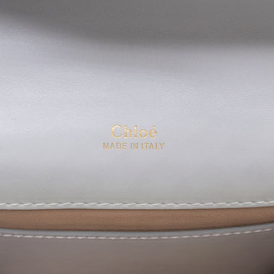 Aby Chain Mini Shoulder Bag Motty Grey Leather