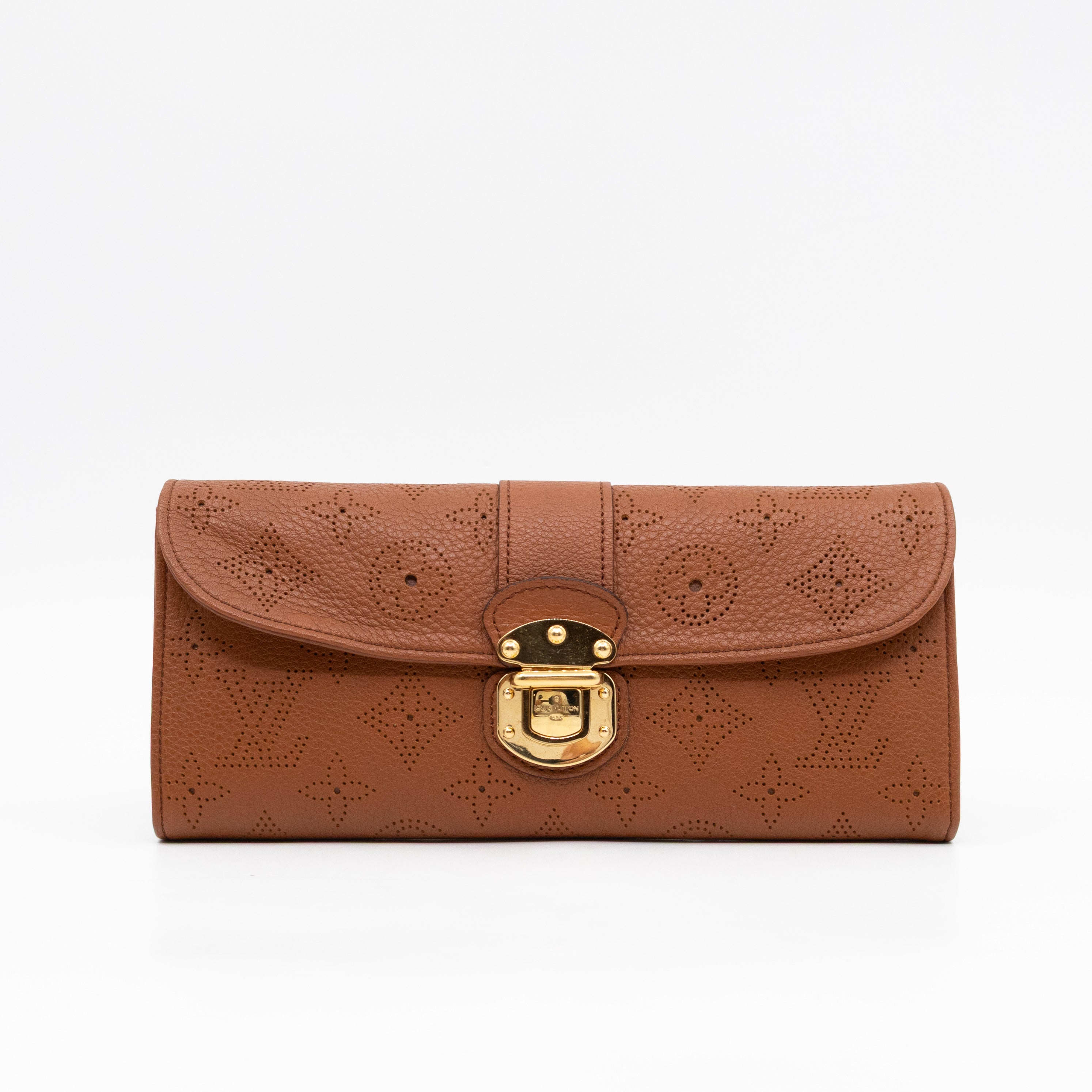 Amelia Clutch Wallet Cognac Mahina Leather