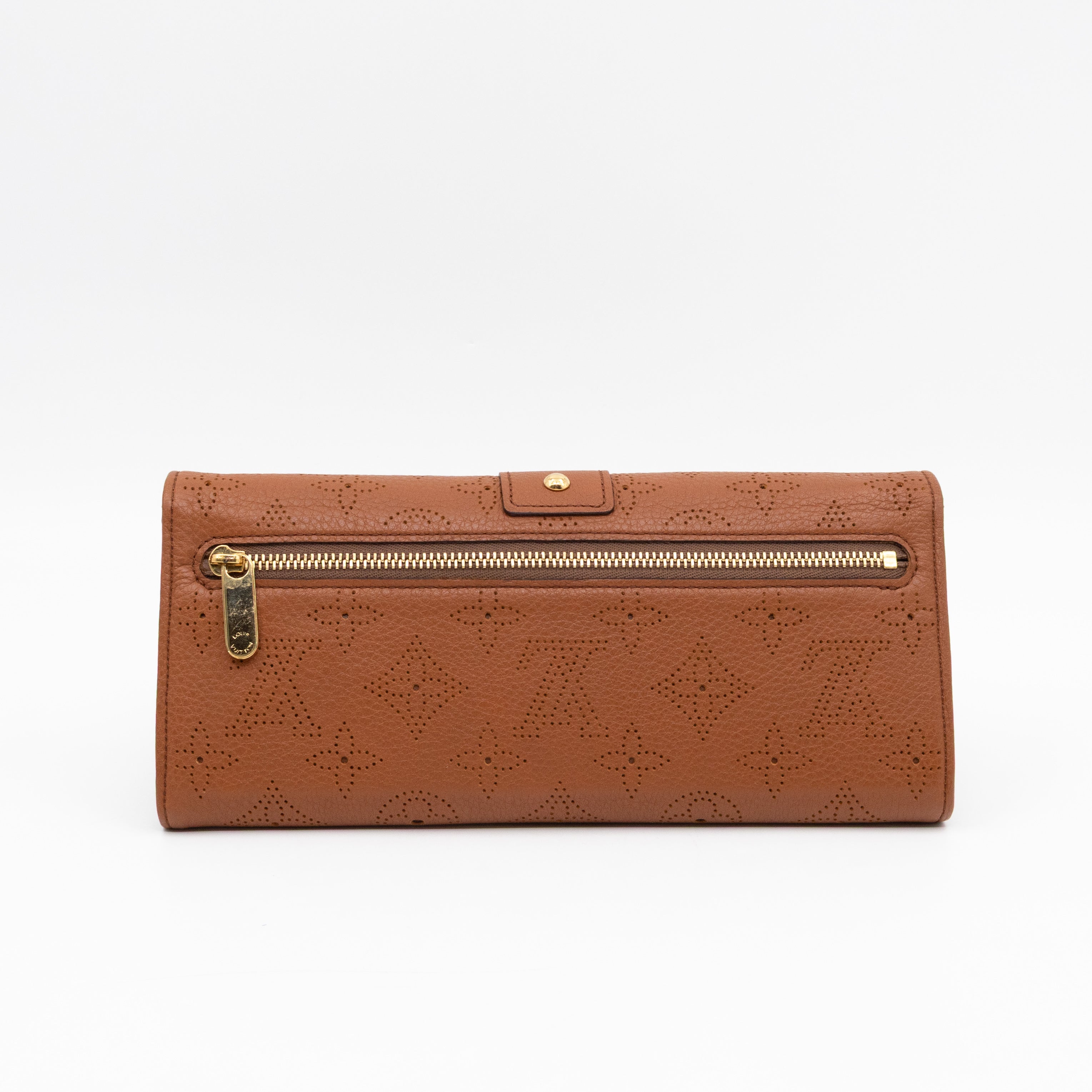 Amelia Clutch Wallet Cognac Mahina Leather