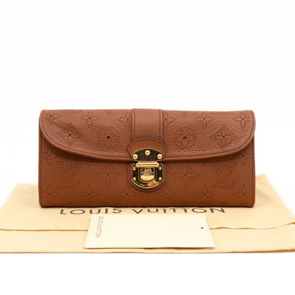 Amelia Clutch Wallet Cognac Mahina Leather