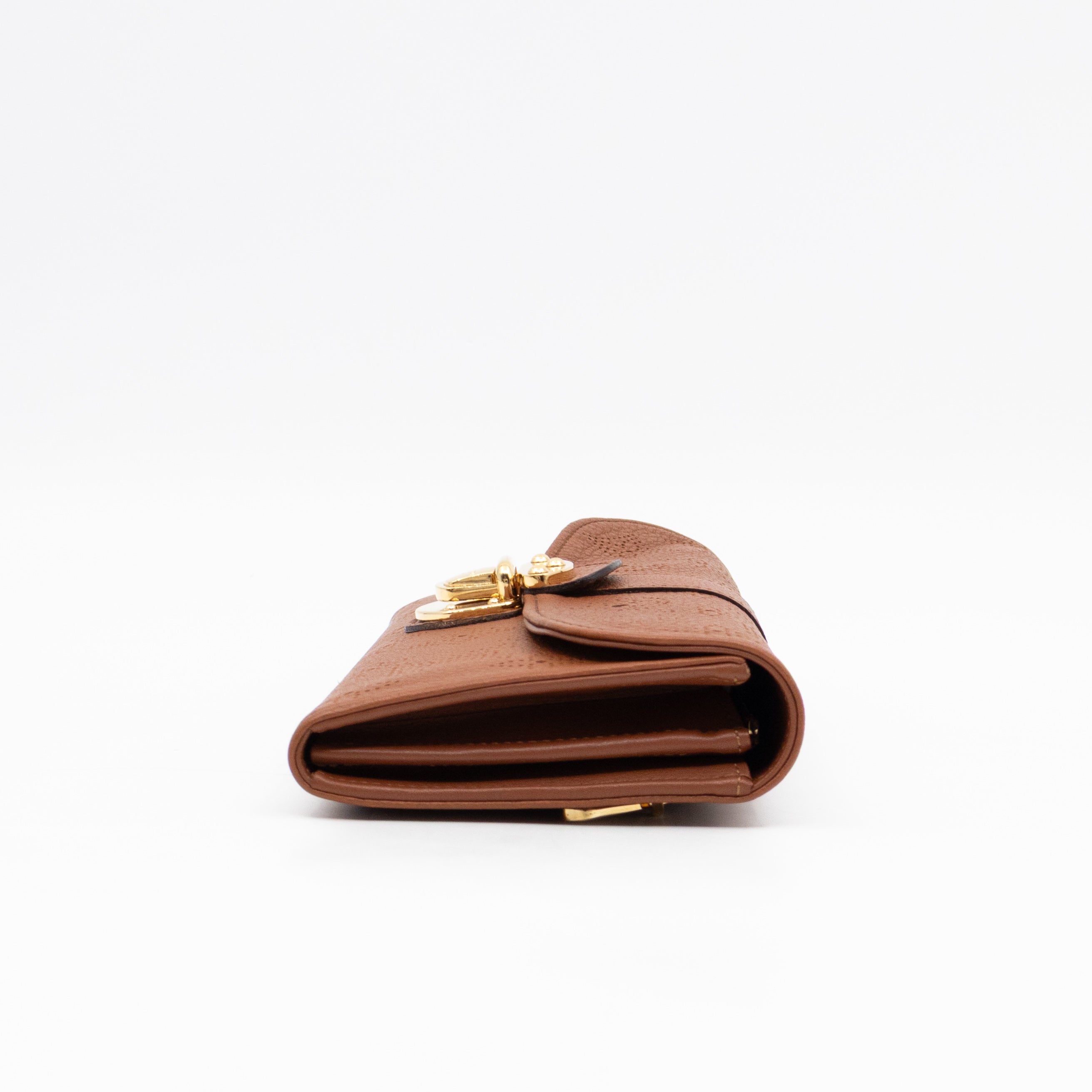 Amelia Clutch Wallet Cognac Mahina Leather