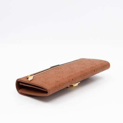 Amelia Clutch Wallet Cognac Mahina Leather