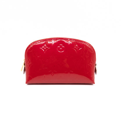 Cosmetic Pouch PM Red Vernis Leather