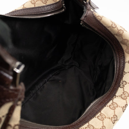 Double Pocket Hobo Bag GG Supreme Canvas