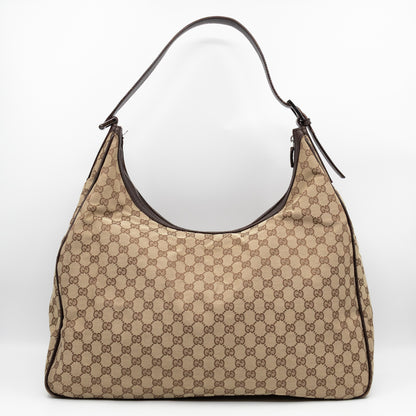 Double Pocket Hobo Bag GG Supreme Canvas