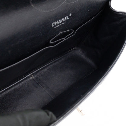 Classic Double Flap Jumbo Black Patent Leather