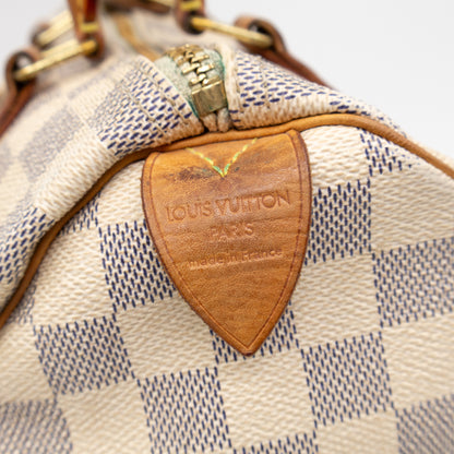 Speedy 25 Damier Azur