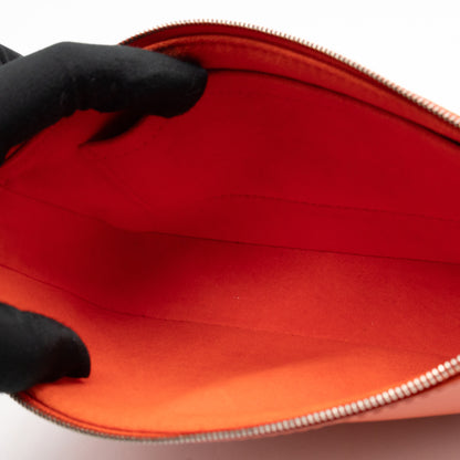 Pochette Accessoires Orange Epi Leather
